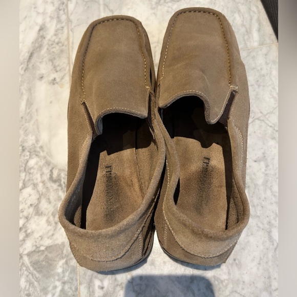Bruno Magli Suede Tan Men’s Loafer - Picture 2 of 5